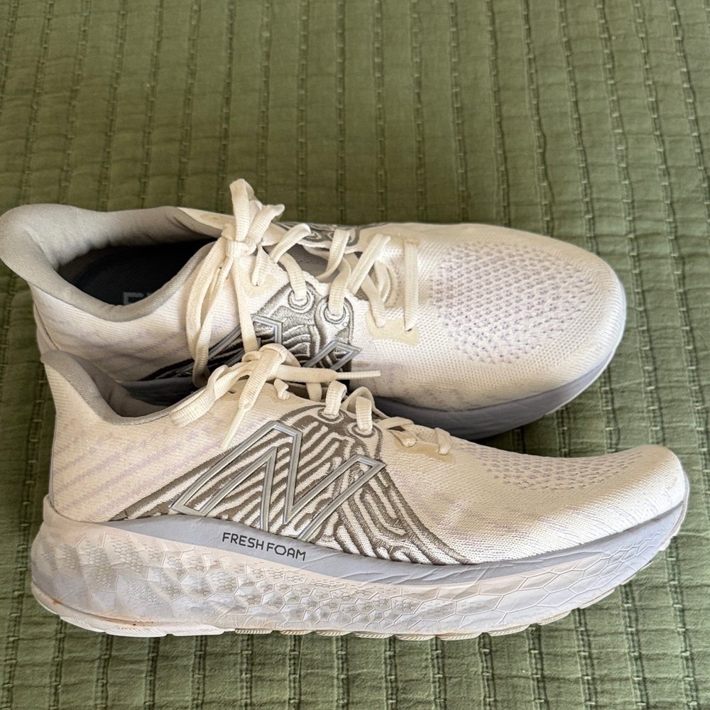 New Balance Fresh Foam White and Gray Sneakers